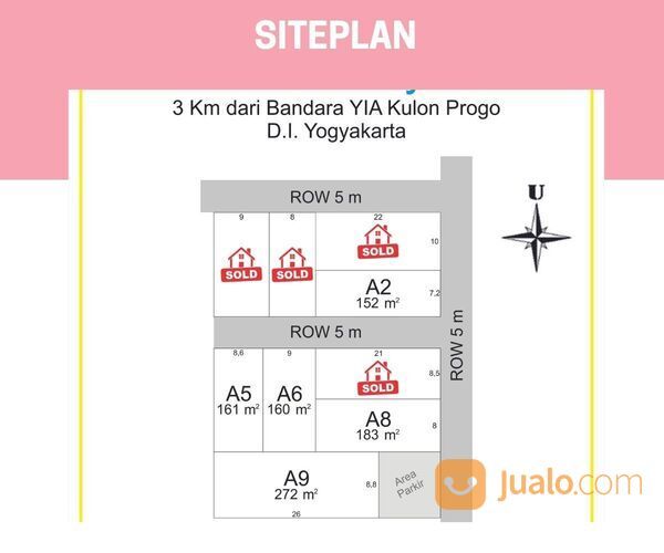 Kavling Villa Bandara YIA Murah, Langsung AJB