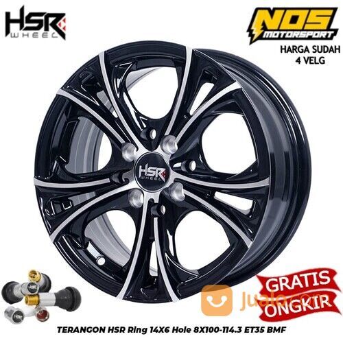 Velg Mobil Sigra Agya Brio Avanza Ring 14 Lubang 4 Lebar 6 HSR TERANGON