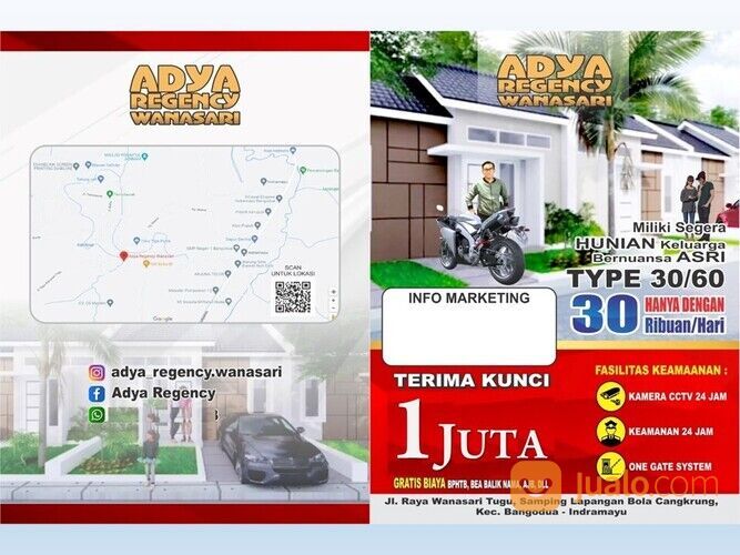 PERUMAHAN BERSUBSIDI PROMO RP 1JT TERIMA KUNCI DAERAH JATIBARANG INDRAMAYU