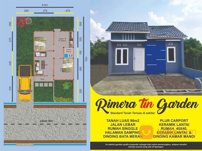 DP MURAH & TERLARIS, WA 0812-6884-0015 Perumahan Subsidi di Palembang