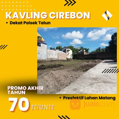 Tanah Kavling Kepongpongan Talun Cirebon Harga Terjangkau Bisa Cicil 6x