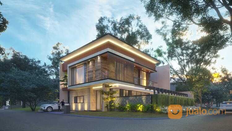 RUMAH KONSEP TROPICAL MODERN MINIMALIS DENGAN SWIMMING POOL PALM BEACH, PAKUWON CITY
