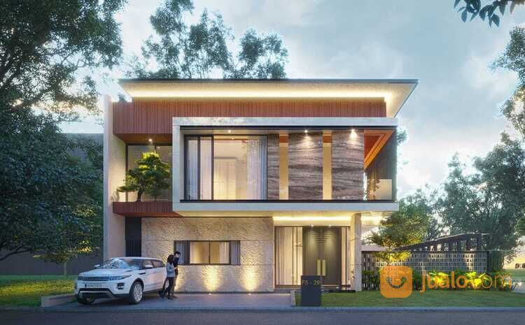 RUMAH KONSEP TROPICAL MODERN MINIMALIS DENGAN SWIMMING POOL PALM BEACH, PAKUWON CITY