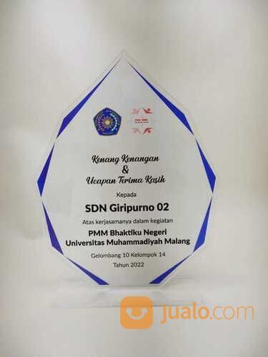 Plakat Acrylic Custom Untun Kenang - Kenangan dan Penghargaan PK / P / unjungan Industri