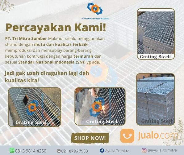 GRATING STEEL GERIGI GALVANIZ KUALITAS TERBAIK DAN TERMURAH!!