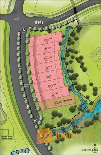 Diamante Resort Lake & Golf View Kavling 8jtan/m2 New Cluster Lokasi Jalan Utama