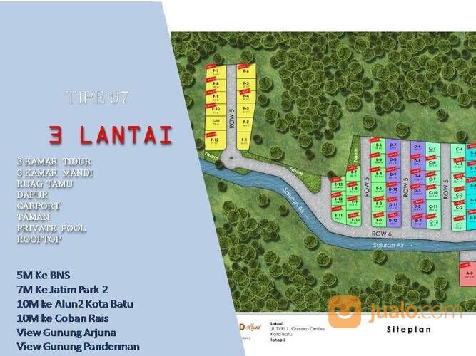 3 Lantai Private Pool Rumah Tipe 97 Harga Nego Passive Income