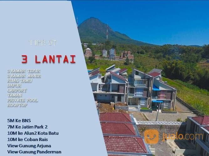 3 Lantai Private Pool Rumah Tipe 97 Harga Nego Passive Income