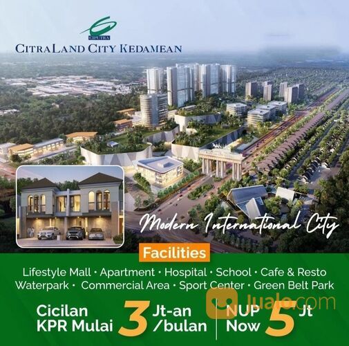 Rumah Citraland Kedamean Baru 500Jtan Mewah Ciputra Gresik Promo DP 0%