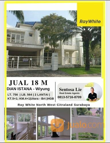 Rumah Dian Istana Wiyung Surabaya Mewah Luas 756 m2 Garasi 6 mobil