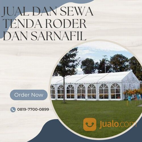 Tenda Roder dengan Bentangan 25 m untuk Wedding Garden