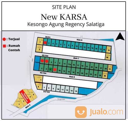 Rumah di Salatiga Tanpa DP. 200m dr jalan raya dekat SPBU Lopait