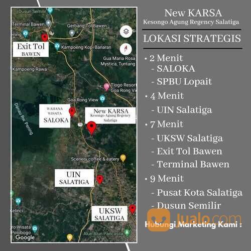 Rumah di Salatiga Tanpa DP. 200m dr jalan raya dekat SPBU Lopait