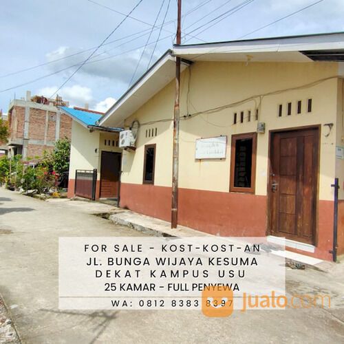 KOST-KOSTAN DI JALAN BUNGA WIJAYA KESUMA DEKAT KAMPUS USU PADANG BULAN MEDAN