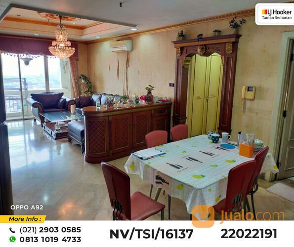 (TSI/16137) Apartemen Kedoya Elok, Tower Selatan, Kebon Jeruk, 152 m², Lt. 17, SHM