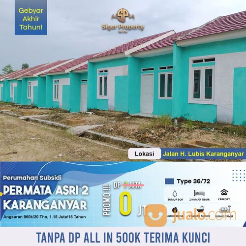 Rumah subsidi free sumur bor di dekat karanganyar 2122