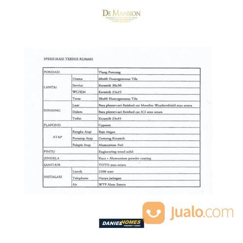 De Mansion Rumah Ready Modern Classic di Alam Sutera