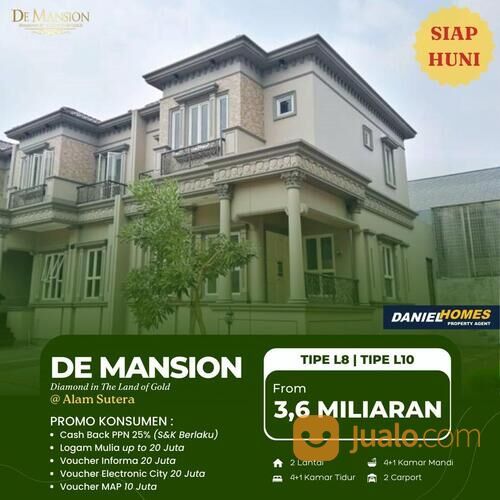 De Mansion Rumah Ready Modern Classic di Alam Sutera
