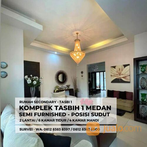 KOMPLEK TASBI 1 MEDAN - RUMAH SECONDARY - 2 LANTAI - SEMI FURNISHED