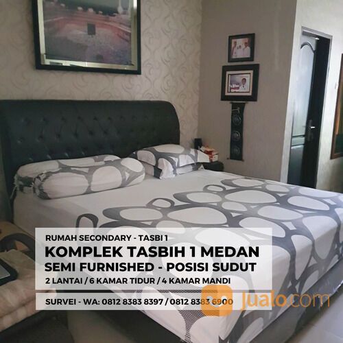 KOMPLEK TASBI 1 MEDAN - RUMAH SECONDARY - 2 LANTAI - SEMI FURNISHED