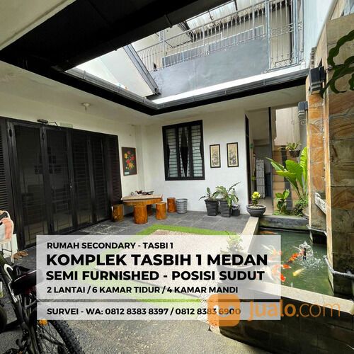 KOMPLEK TASBI 1 MEDAN - RUMAH SECONDARY - 2 LANTAI - SEMI FURNISHED