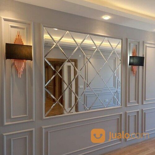 Kaca cermin bevel + cermin dinding bevel