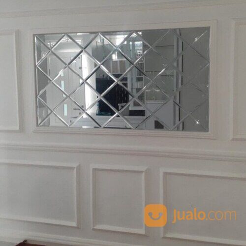 Kaca cermin bevel + cermin dinding bevel