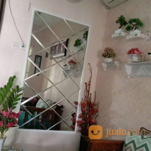 Kaca cermin bevel + cermin dinding bevel