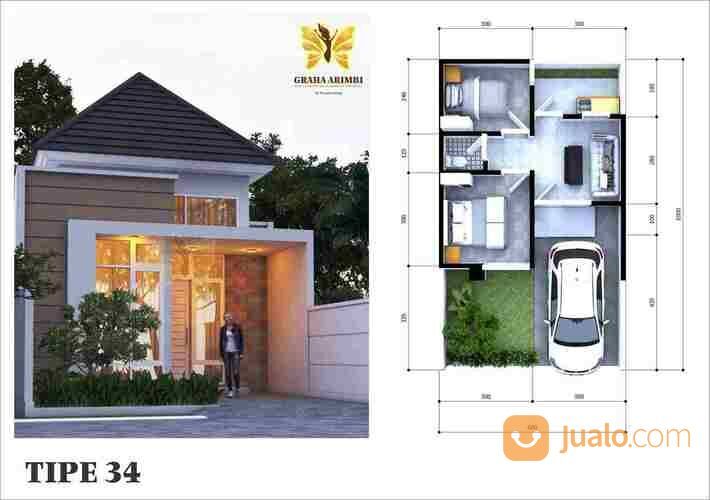 Perumahan Graha Arimbi, Rumah Minimalis Type 34/84 Murah