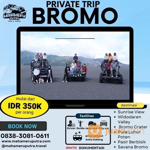 Paket Wisata Privat Tour Bromo Harga Terjangkau