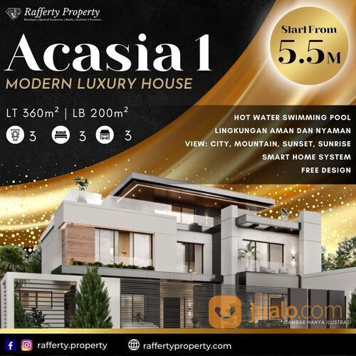 Rumah Baru Modern di Budi Indah Setiabudi di Jl. Acasia (BANDUNG UTARA)