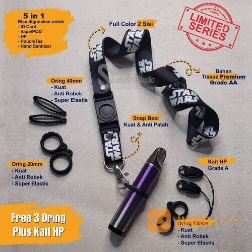 CETAK GANTUNGAN HP DAN KUNCI CUSTOM TERMURAH HANYA DI LANYARD STUDIO