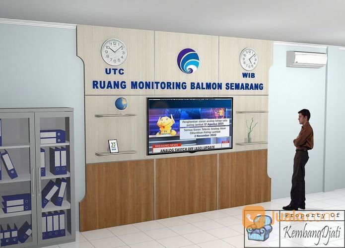 Backdrop Dinding Kantor Dengan Logo Dan Nama Perusahaan