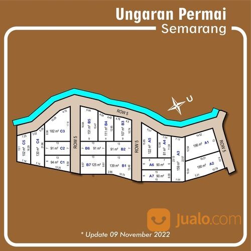 Tanah Murah Ungaran 4 Menit Kampus Undaris, SHM Free Balik Nama