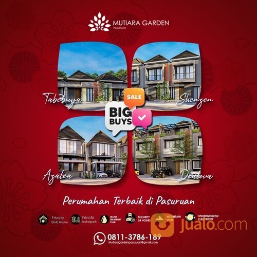 RUMAH MINIMALIS 1 LANTAI DI MUTIARA GARDEN KOTA PASURUAN