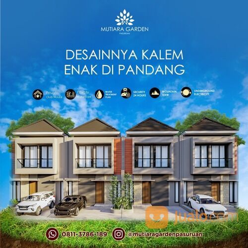 RUMAH 2 LANTAI DESAIN MODERN DI MUTIARA GARDEN PASURUAN