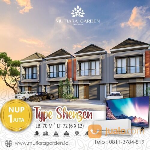 RUMAH 2 LANTAI DESAIN MODERN DI MUTIARA GARDEN PASURUAN