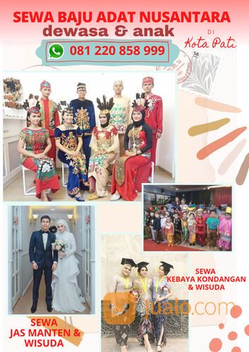 Sewa baju adat & sewa jas nikah/wisuda di KOTA PATI utk anak & dewasa. wa.me/+6281220858999