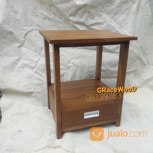 Bed Side Table kayu Jati Meja Samping Tempat Tidur Hotel