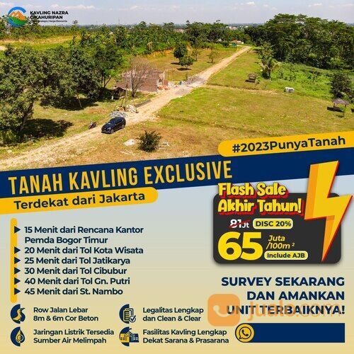 Investasi Tanah Kavling Strategis di Pinggir Jakarta Nazra Cikahuripan