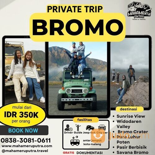 Paket Wisata Bromo Murah - Promo Private Trip Bromo 2023