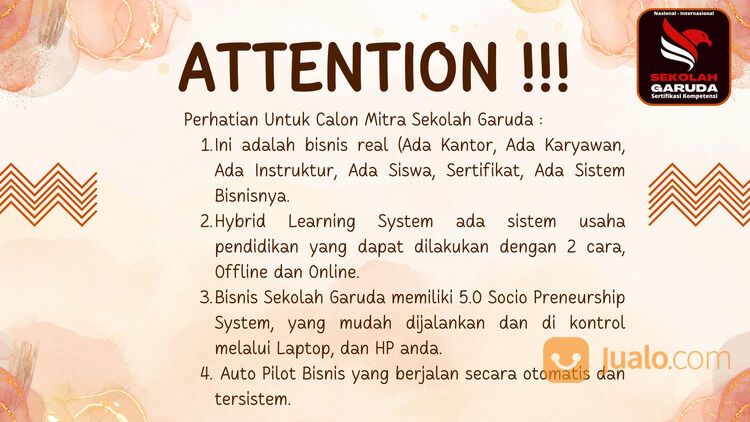 Peluang Usaha Bisnis Franchise Waralaba Pendidikan Sekolah Garuda