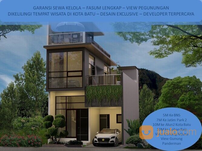 3 Lantai Private Pool Rumah Tipe 97 Strategis ! Obral !!