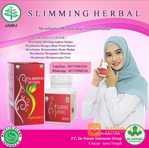 Obat Pelangsing Atau Penurun Berat Badan Sliming Herbal De Nature