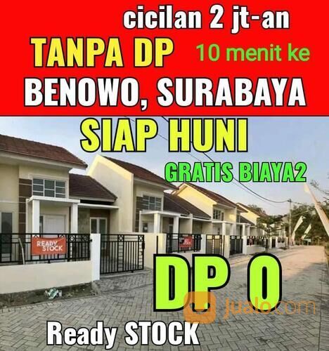Rumah Siap Huni dekat Benowo Surabaya tanpa dp ready stock kpr bank