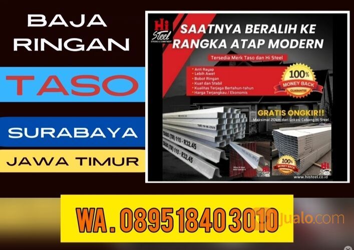 Harga Distributor TASO Baja ringan Surabaya WA. 0895 1840 3010