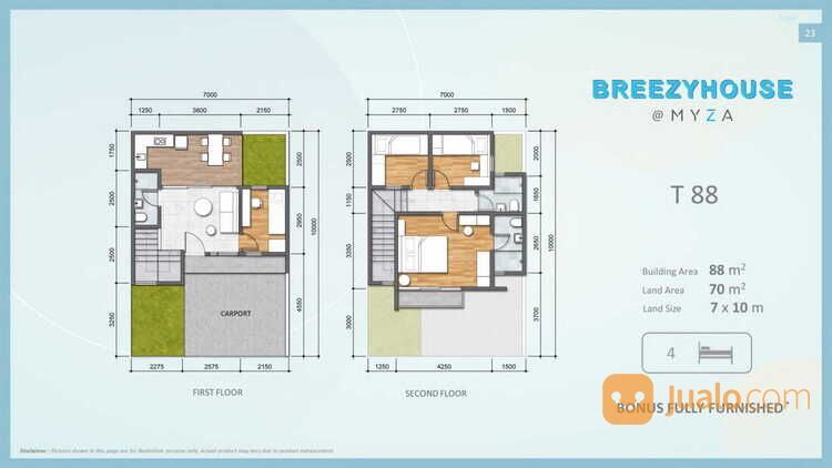 Breezy House Rumah Modern Minimalis Full Furnish di Myza BSD City