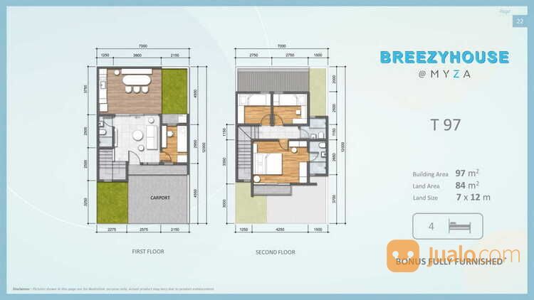 Breezy House Rumah Modern Minimalis Full Furnish di Myza BSD City