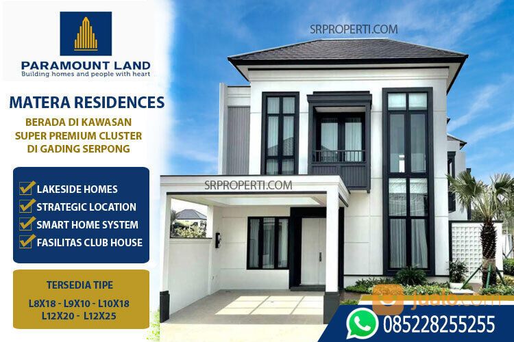 Cluster Matera Residences - Dapatkan Promo Launchingnya, Tipe 10X18 Hoek