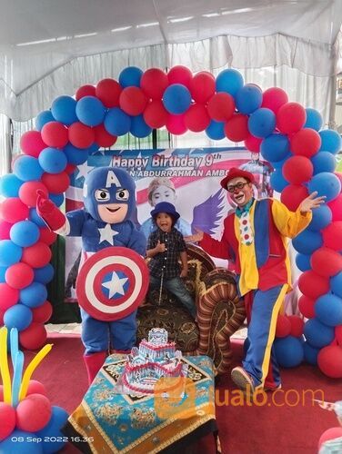 Ultah meriah bersama badut sulap acrobat